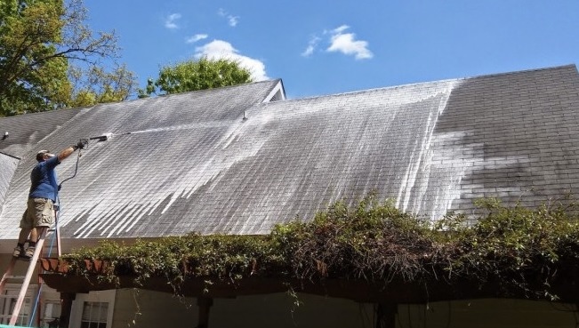 Pristine ProWash background image of a clean house exterior