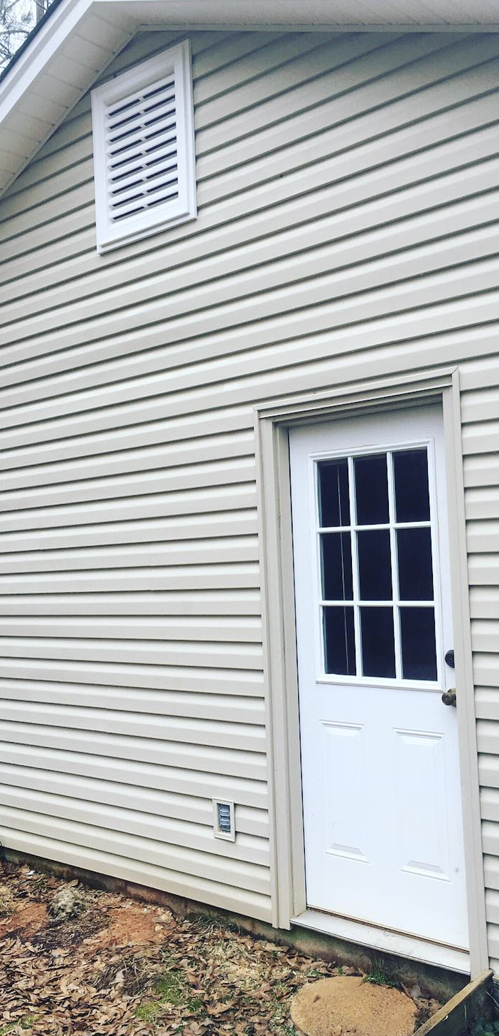 Before: Siding before and after soft washing
